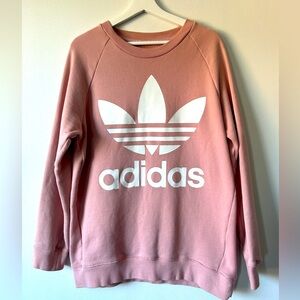 Adidas Pink Spirit Sweatshirt (Crewneck, Pullover) Medium / Oversized Small